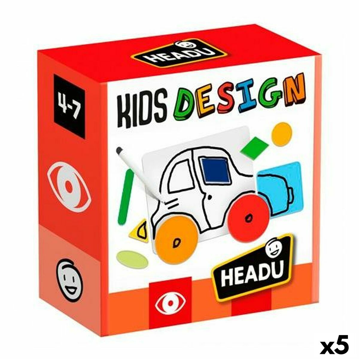 Jogo Educativo HEADU Kids Design (5 Unidades) - EcoNest