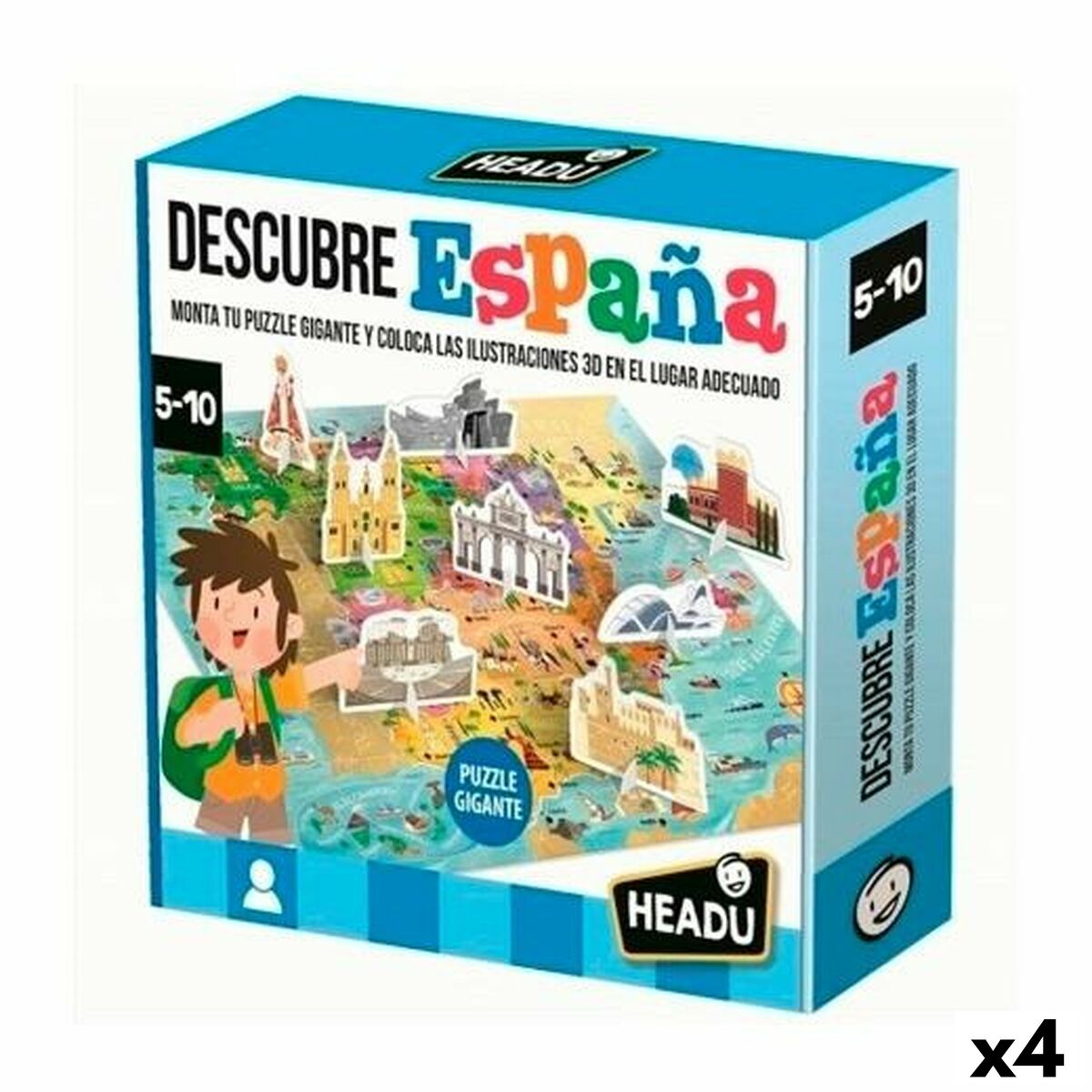 Jogo Educativo HEADU Descubre España (4 Unidades) - EcoNest