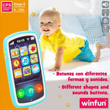 Telefone de brincar Winfun 7,5 x 14 x 2 cm (6 Unidades) - EcoNest