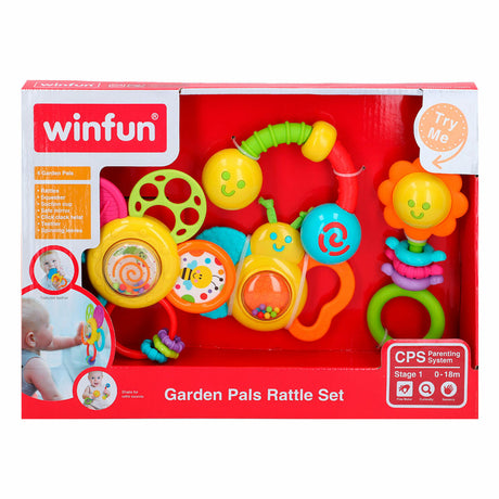 Conjunto de chocalhos Winfun 4 Peças 16 x 16 x 4,5 cm (6 Unidades) - EcoNest