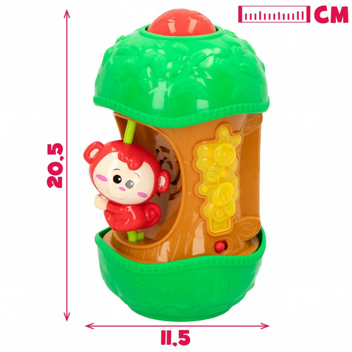 Brinquedo Interativo para Bebés Winfun Macaco 11,5 x 20,5 x 11,5 cm (6 Unidades) - EcoNest