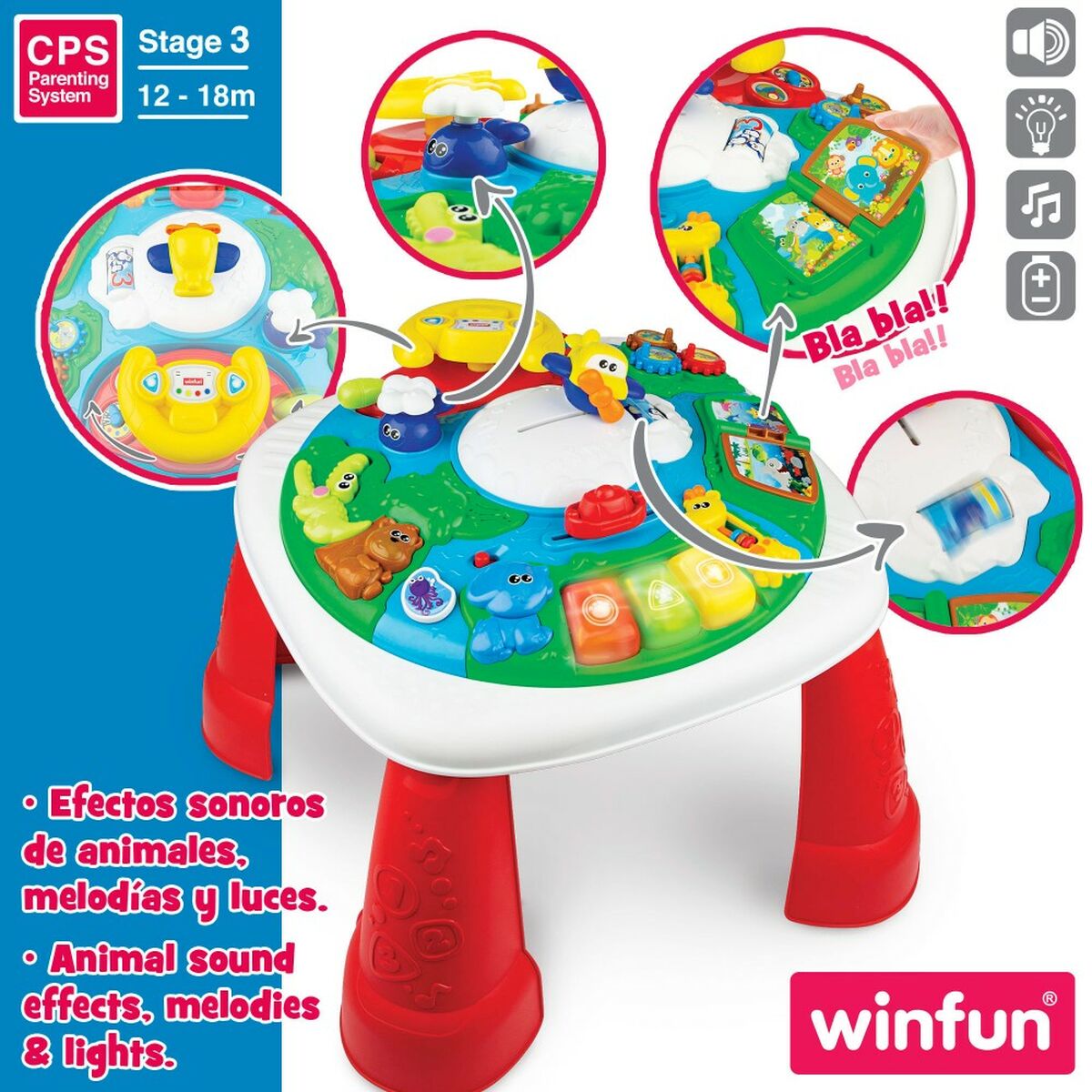 Centro de atividades Winfun 2 Unidades 47 x 41 x 47 cm - EcoNest