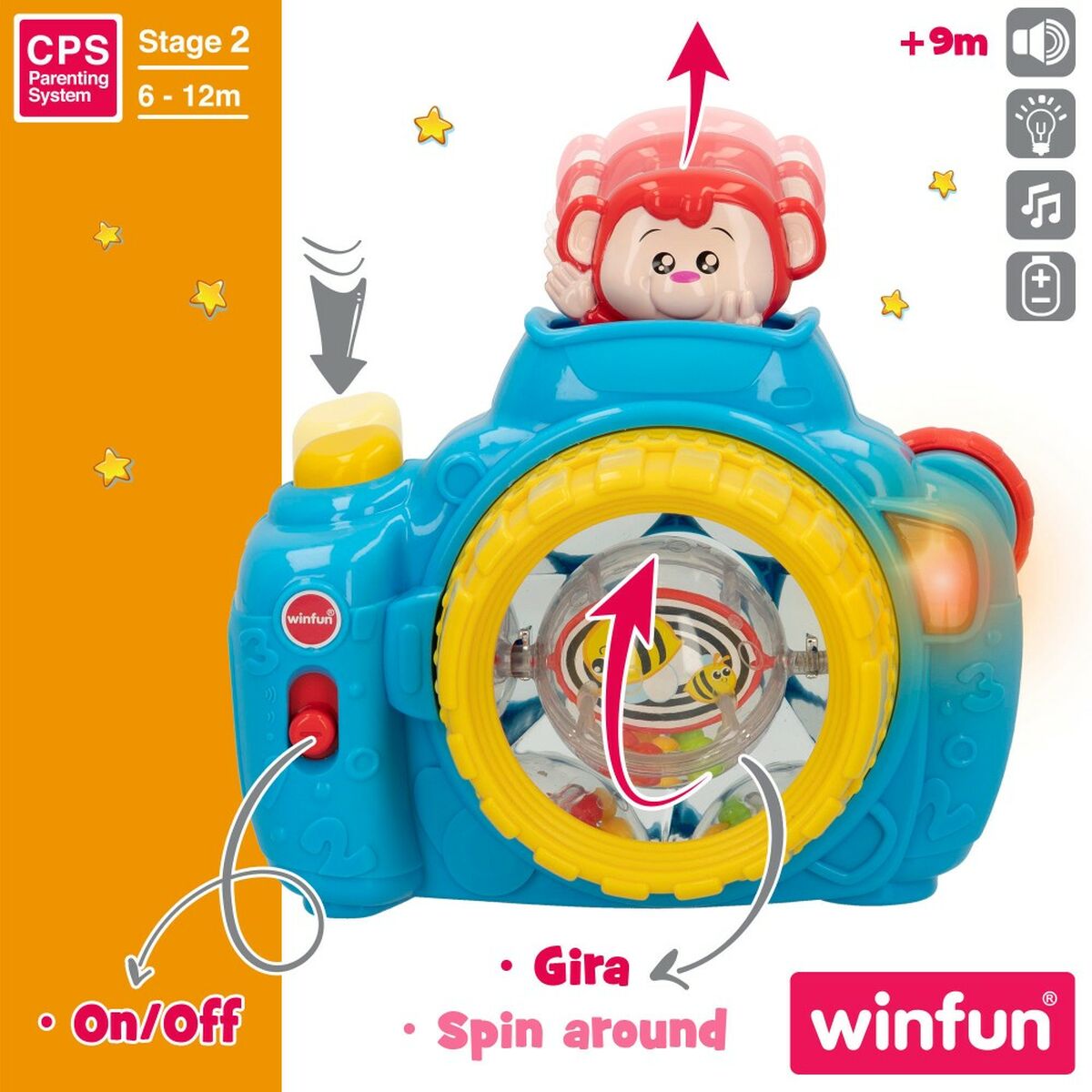 Câmara fotográfica infantil Winfun Azul 17 x 16,5 x 8 cm (6 Unidades) - EcoNest