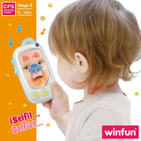 Telefone de brincar Winfun Branco 9 x 15,5 x 3,8 cm (6 Unidades) - EcoNest