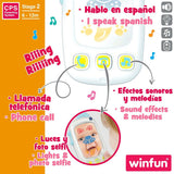 Telefone de brincar Winfun Branco 9 x 15,5 x 3,8 cm (6 Unidades) - EcoNest