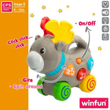 Brinquedo de arraste Winfun Alce 17 x 17 x 7,5 cm (6 Unidades) - EcoNest