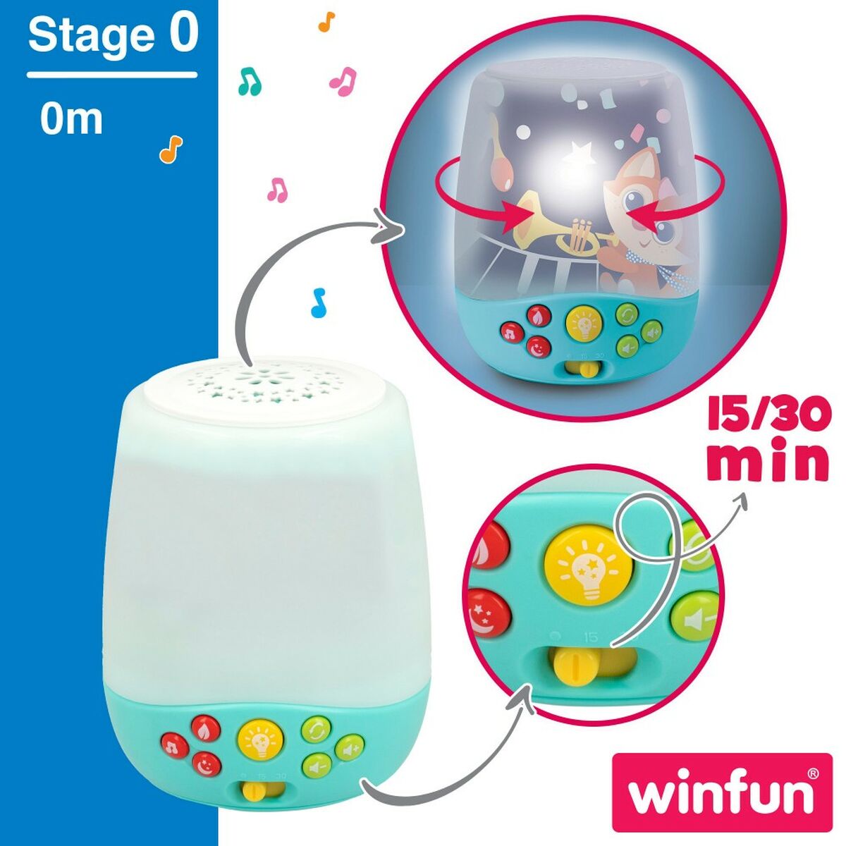 Móvel Projetor Winfun Plástico 46 x 49 x 30 cm (2 Unidades) - EcoNest