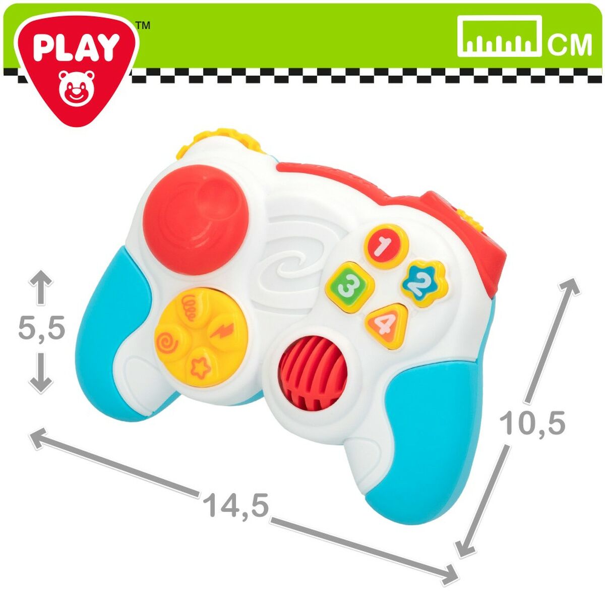 Controle de brinquedo PlayGo Azul 14,5 x 10,5 x 5,5 cm (6 Unidades) - EcoNest