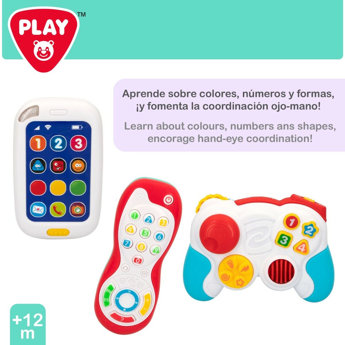 Set de Brinquedos para Bebés PlayGo 14,5 x 10,5 x 5,5 cm (4 Unidades) - EcoNest