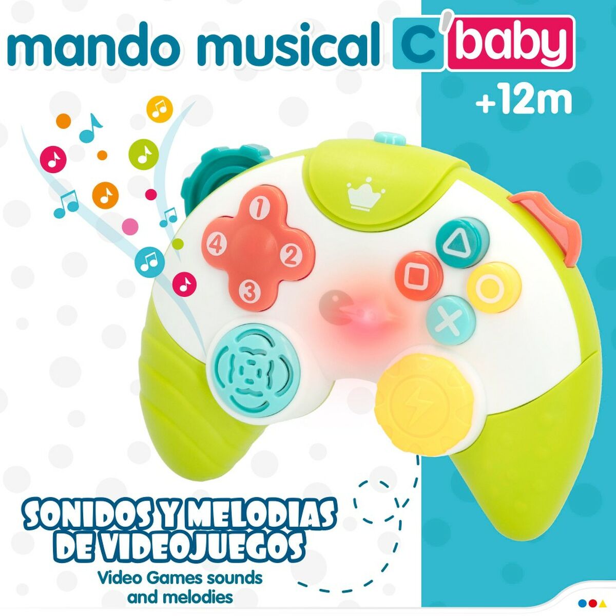 Controle de brinquedo Colorbaby Verde 15 x 5,5 x 12 cm (6 Unidades) - EcoNest