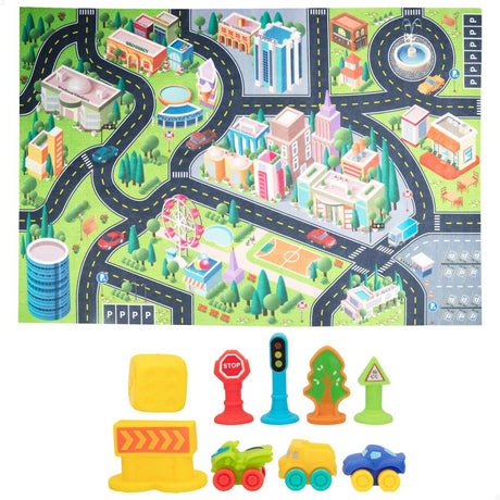 Tapete de jogos Colorbaby Cidade Plástico (2 Unidades) - EcoNest