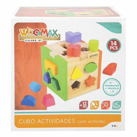 Puzzle Infantil de Madeira Woomax 15 x 15 x 15 cm (6 Unidades) - EcoNest