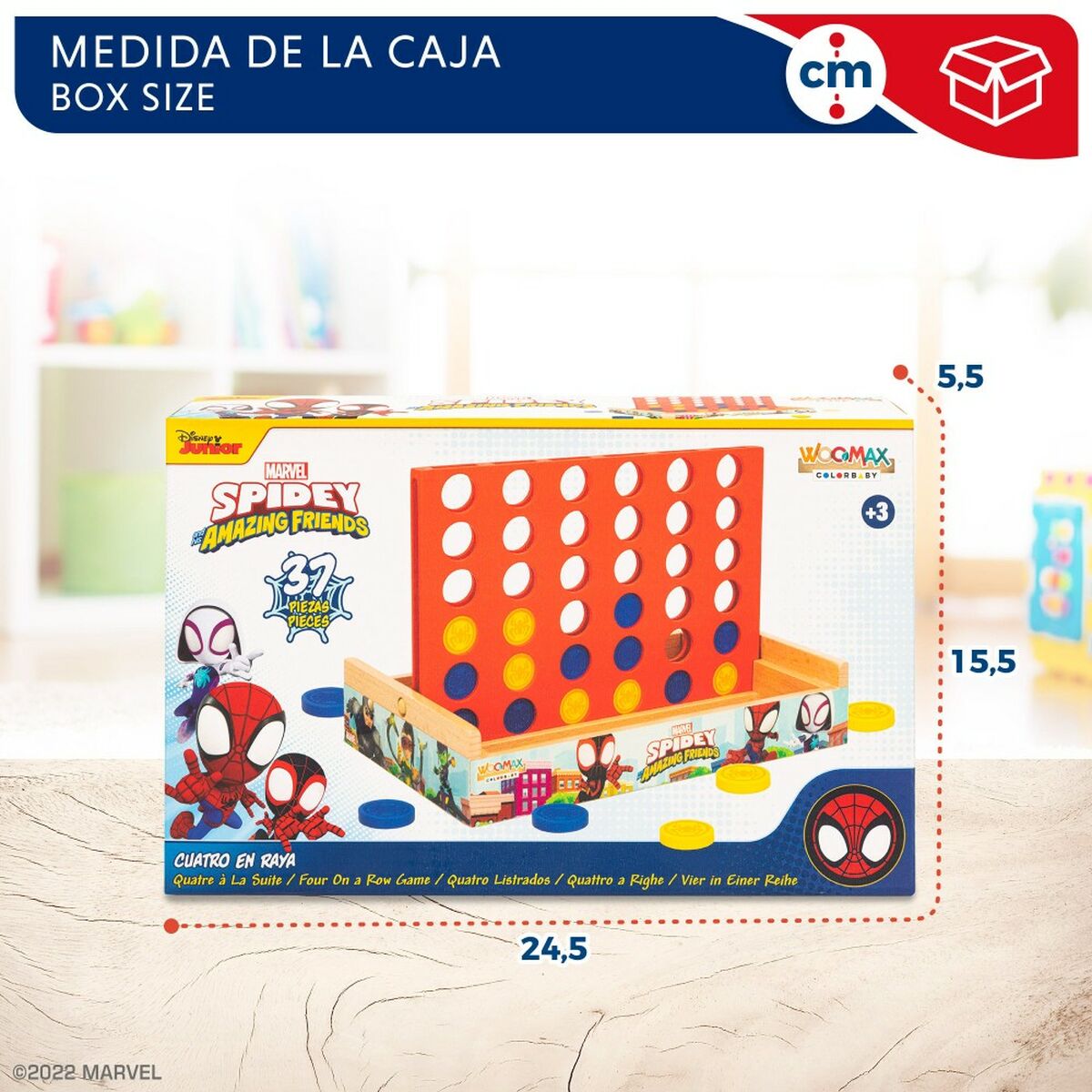 4 em Linha Spidey 24 x 16 x 15 cm (6 Unidades) - EcoNest