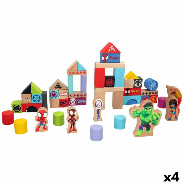 Playset Spidey Amazing Friends 50 Peças 4 Unidades 8 x 9,5 x 1,5 cm - EcoNest