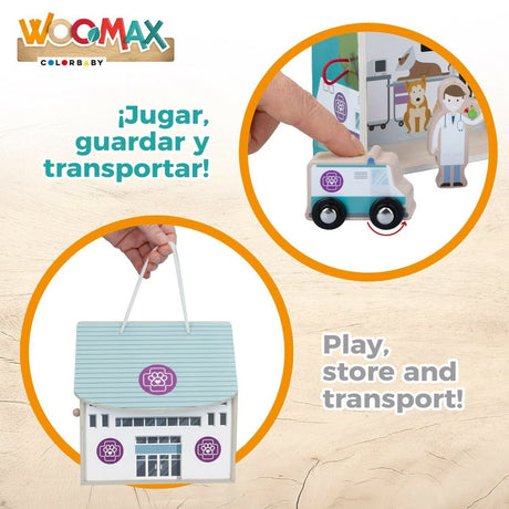 Playset Woomax Veterinário 9 Peças 4 Unidades 19 x 18 x 19 cm - EcoNest