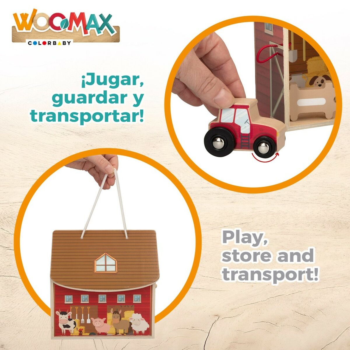 Playset Woomax Quinta 9 Peças 4 Unidades 19 x 18 x 19 cm - EcoNest