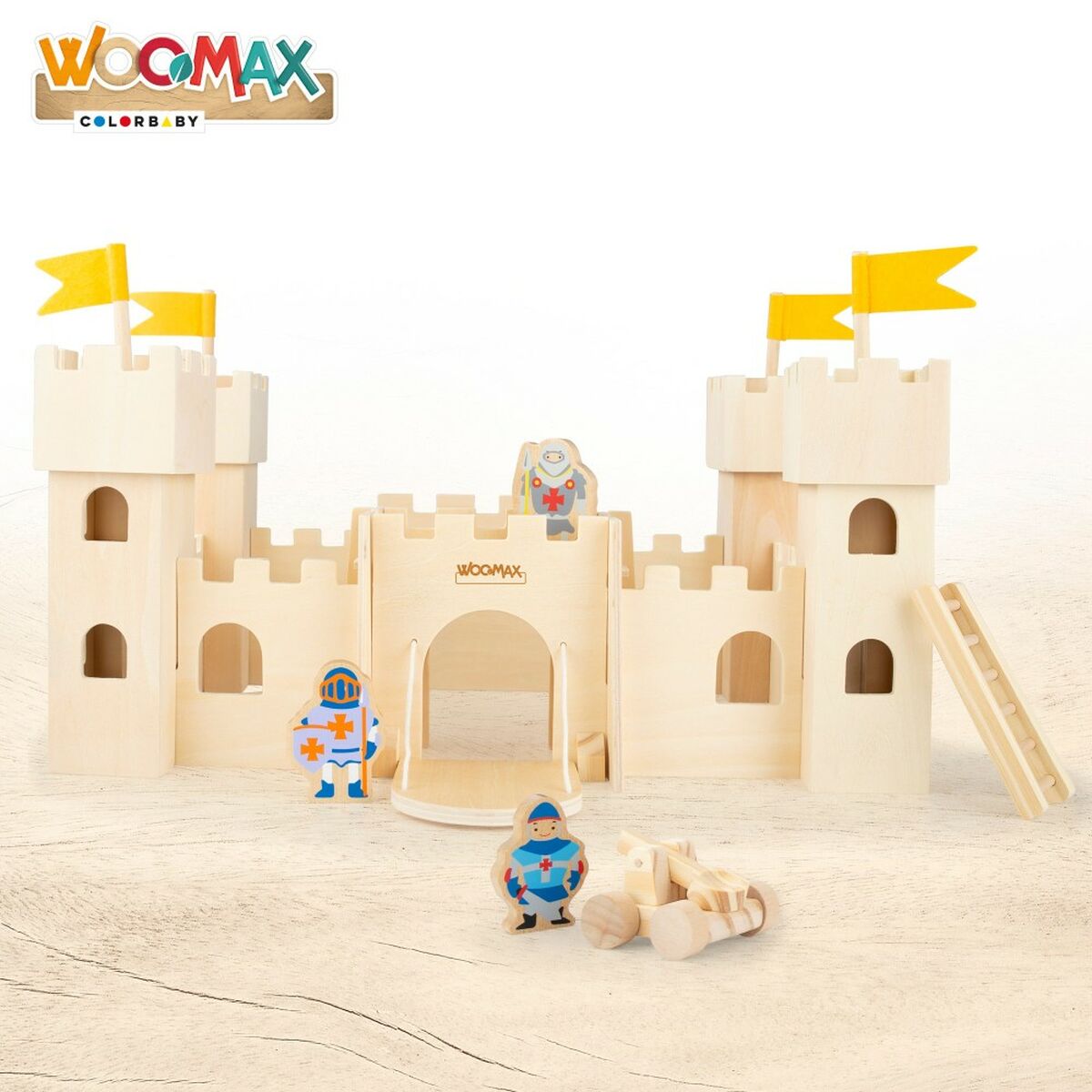 Castelo Woomax Brinquedo 9 Peças 2 Unidades - EcoNest