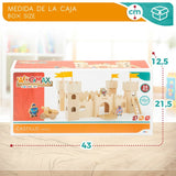 Castelo Woomax Brinquedo 9 Peças 2 Unidades - EcoNest