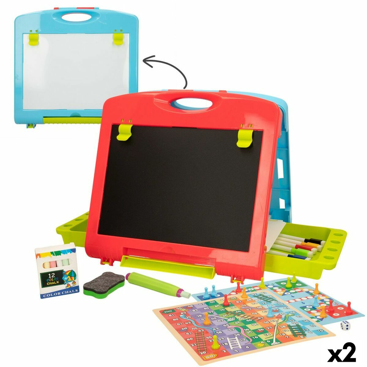 Quadro de Dupla Face Colorbaby 34 x 31 x 29 cm 2 Unidades 34 x 31 x 29 cm - EcoNest