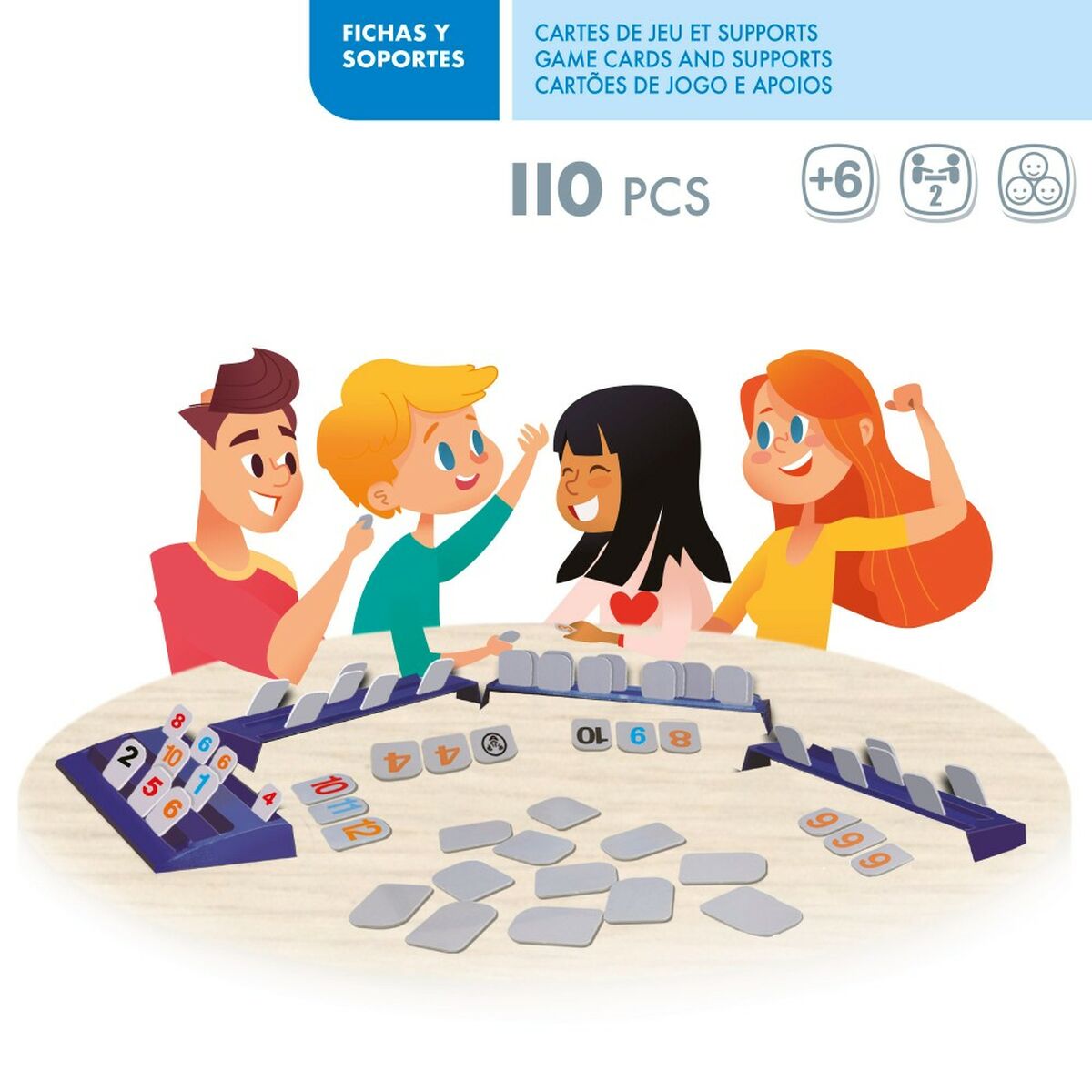 Jogo de Mesa Colorbaby Rummigame 26 x 3 x 10 cm (6 Unidades) - EcoNest