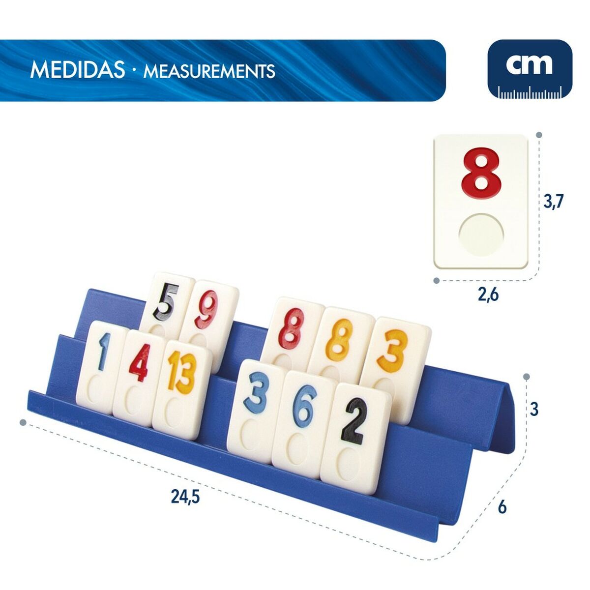 Jogo de Mesa Colorbaby Rummi 24,5 x 3 x 6 cm (6 Unidades) (112 Peças) - EcoNest