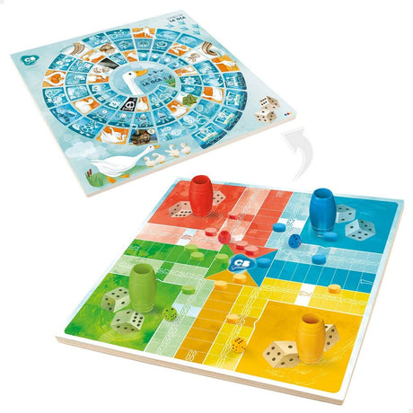 Tabuleiro de Jogo dos Cavalinhos e da Glória Colorbaby 25 x 1 x 25 cm (25 Peças) (6 Unidades) - EcoNest