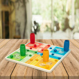 Tabuleiro de Jogo dos Cavalinhos e da Glória Colorbaby 25 x 1 x 25 cm (25 Peças) (6 Unidades) - EcoNest