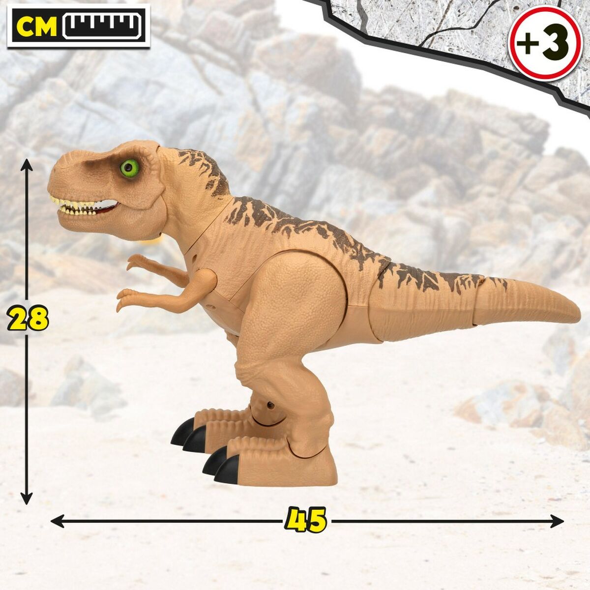 Dinossauro Funville T-Rex 2 Unidades 45 x 28 x 15 cm - EcoNest