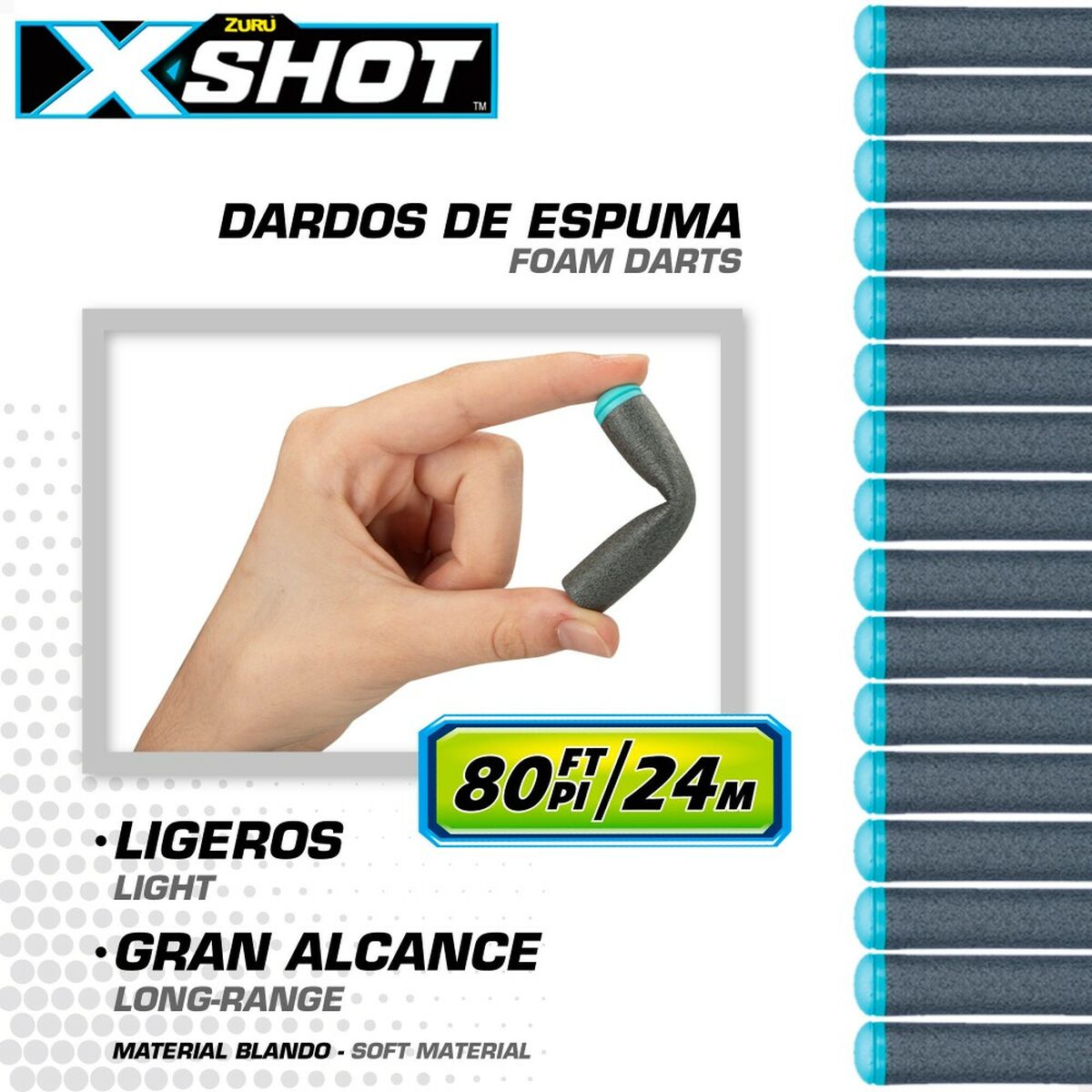 Pistola de Dardos Zuru X-Shot Excel MK3 17 x 12 x 4,5 cm 6 Unidades - EcoNest