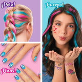 Conjunto de Beleza Cra-Z-Art Infantil Unhas Cabelo Corpo Purpurina 4 Unidades - EcoNest