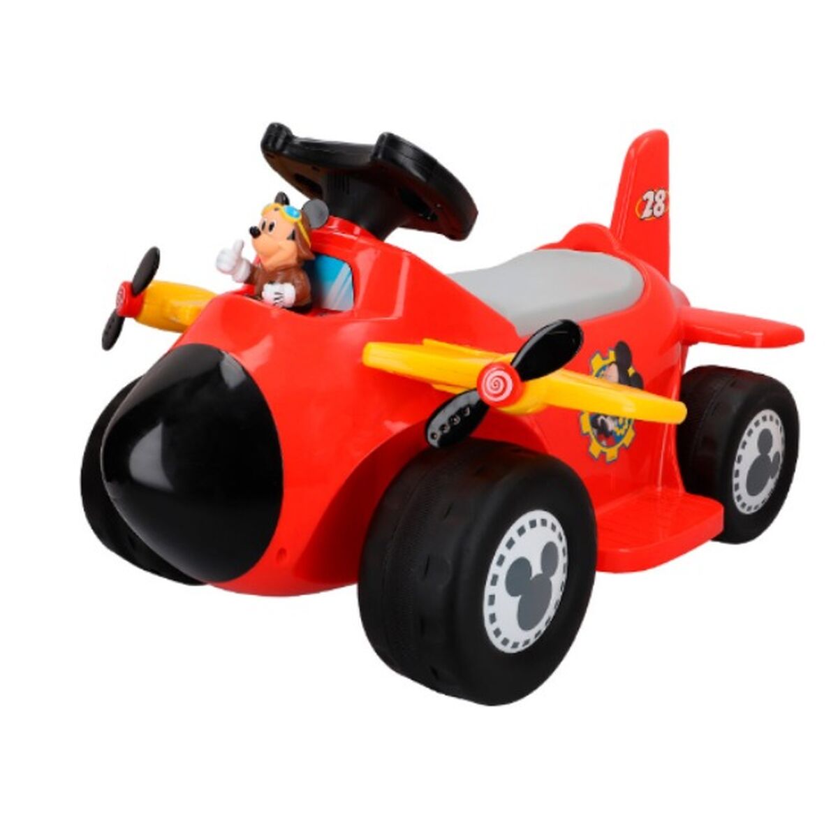 Carro elétrico para crianças Mickey Mouse Bateria Avioneta 6 V - EcoNest