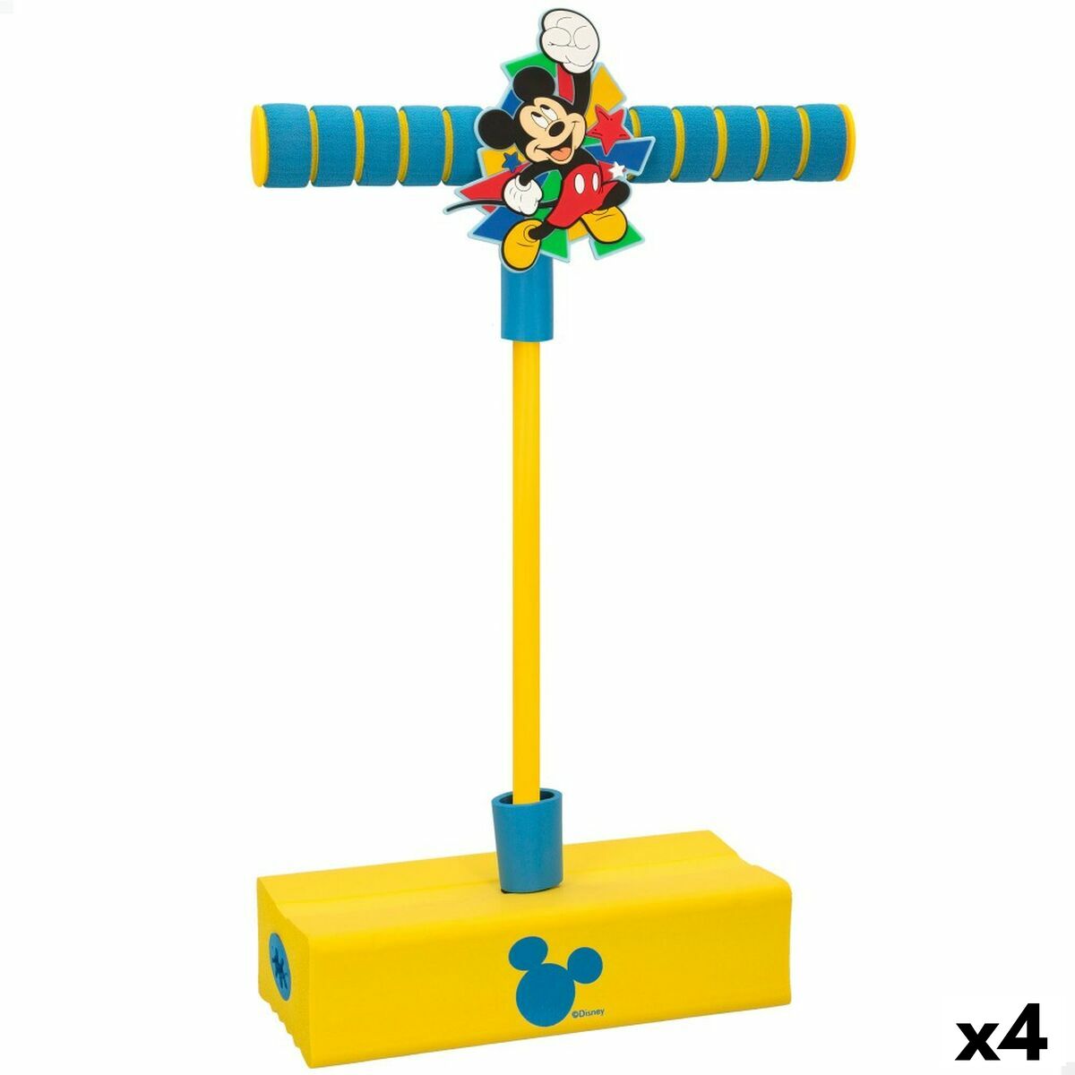 Saltador Pogo Mickey Mouse 3D Amarelo Infantil (4 Unidades) - EcoNest