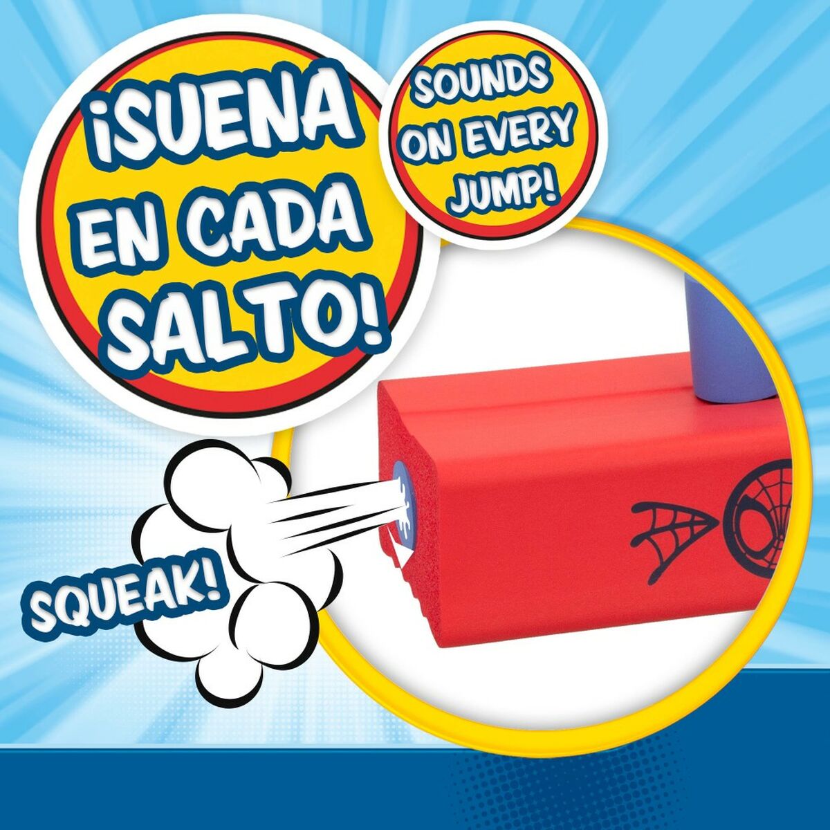 Saltador Pogo Spiderman 3D Vermelho Infantil (4 Unidades) - EcoNest