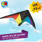 Papagaio Eolo Pop-Up Magic 125 x 72 cm Arco-íris 12 Unidades - EcoNest