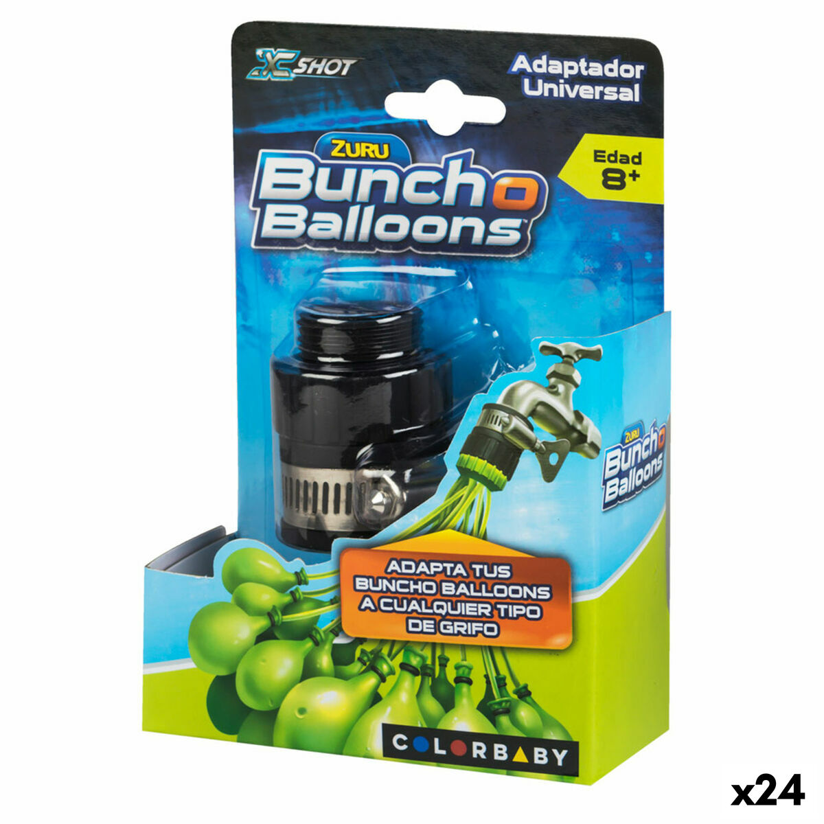 Universal adapter Zuru Bunch-O-Balloons Balões de Água 24 Unidades - EcoNest