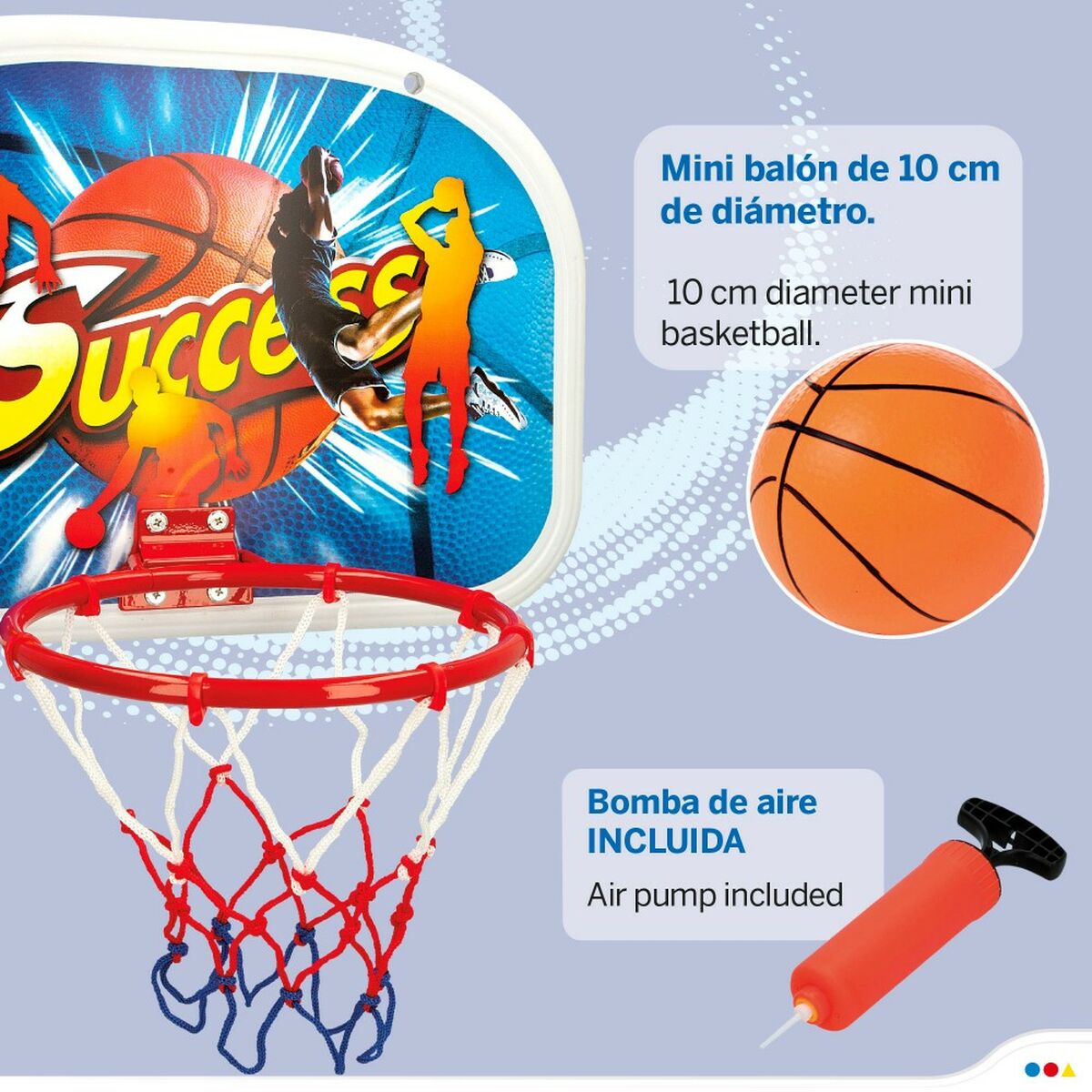 Cesto de Basquetebol AquaSport 46,5 x 51 x 31 cm (4 Unidades) - EcoNest