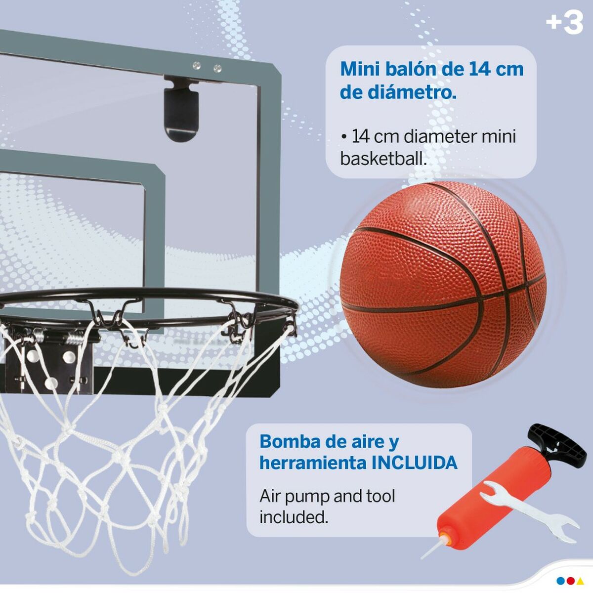 Cesto de Basquetebol Colorbaby Sport 45,5 x 30,5 x 41 cm (2 Unidades) - EcoNest