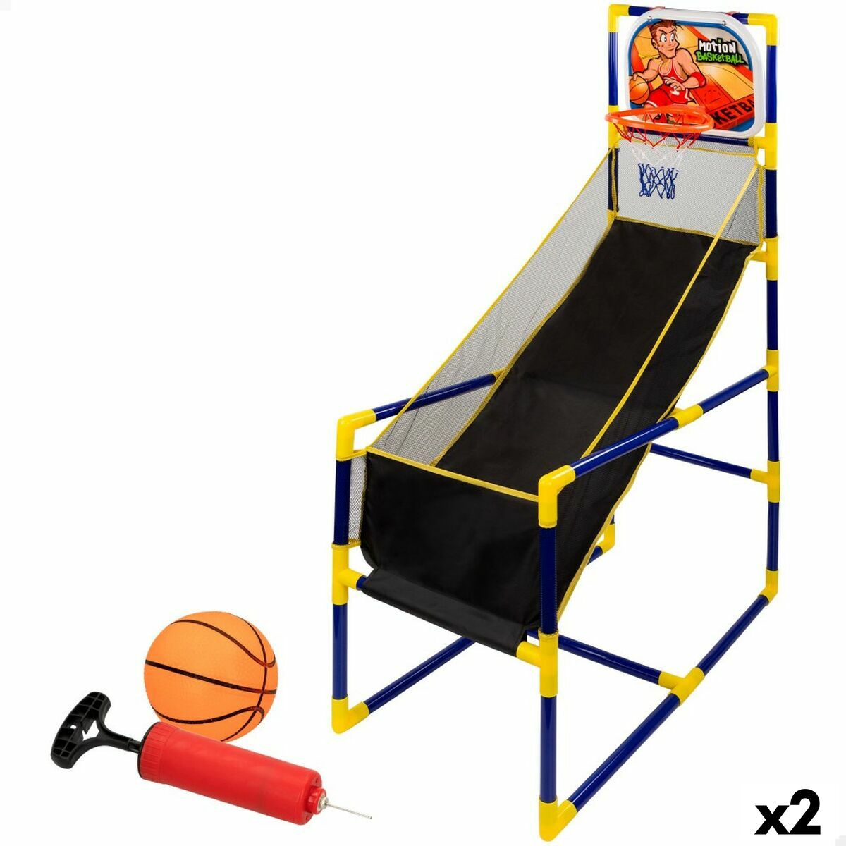 Jogo de pontaria Colorbaby Basquetebol 45,5 x 139 x 90 cm (2 Unidades) - EcoNest