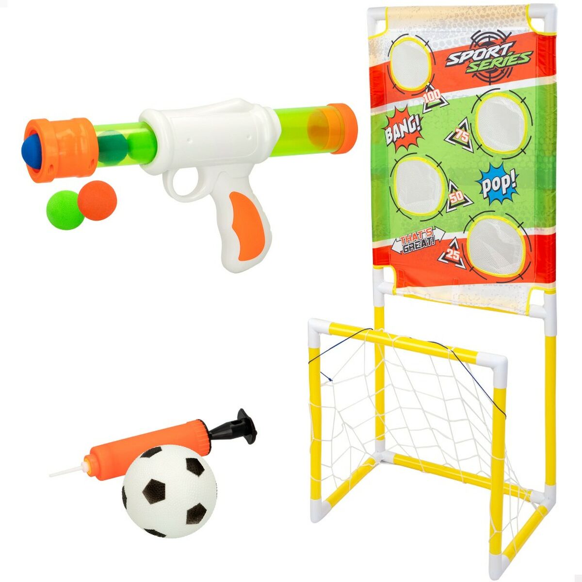 Jogo de pontaria Colorbaby Alvo Baliza de Futebol 48,5 x 113 x 35,5 cm (2 Unidades) - EcoNest