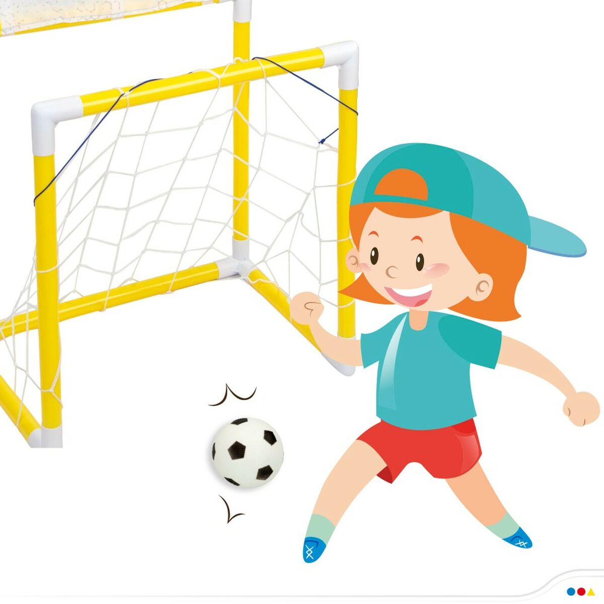 Jogo de pontaria Colorbaby Alvo Baliza de Futebol 48,5 x 113 x 35,5 cm (2 Unidades) - EcoNest