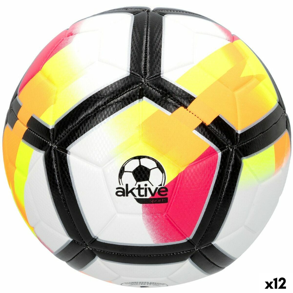 Bola de Futebol Aktive 5 Ø 22 cm (12 Unidades) - EcoNest