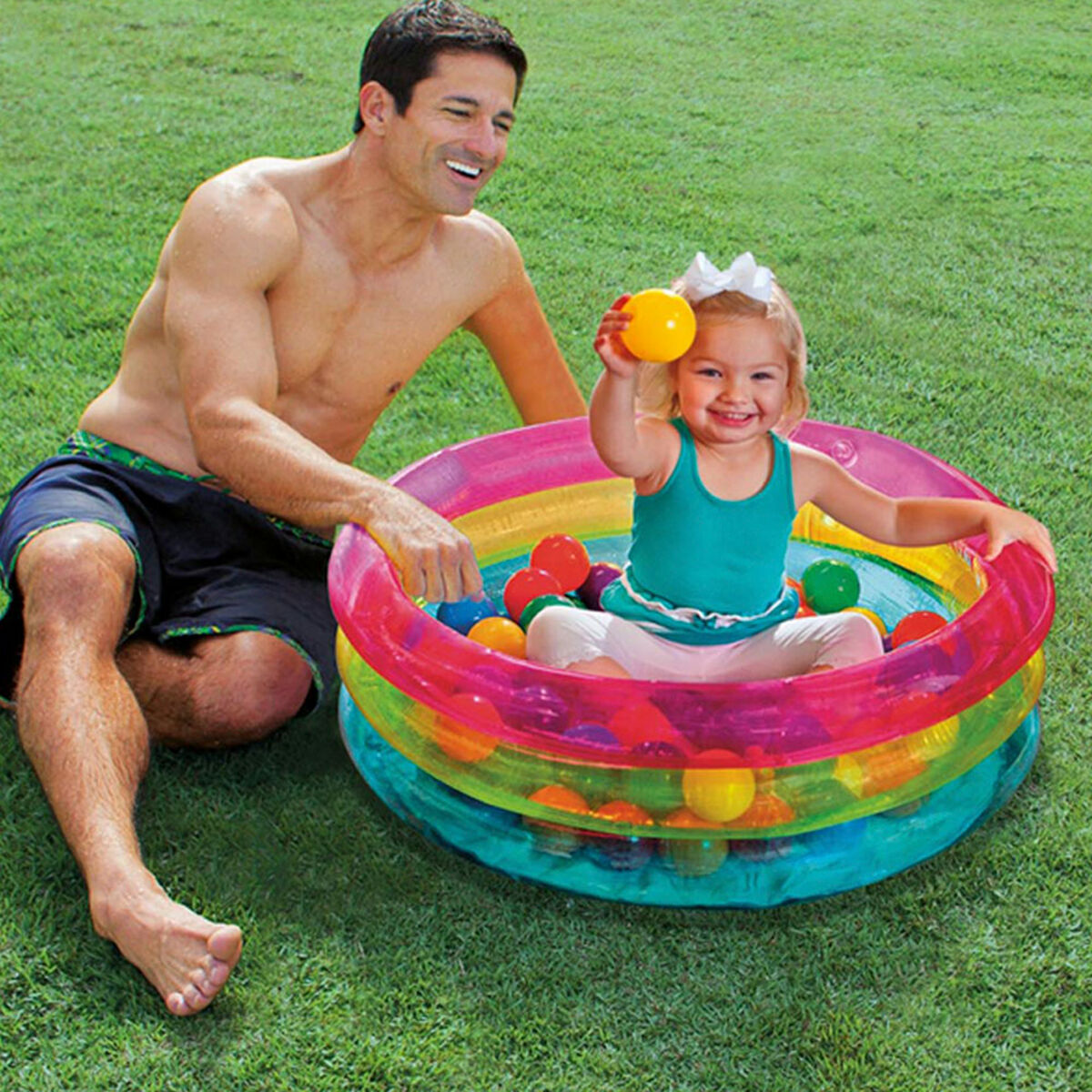 Piscina de Bolas Intex 86 x 25 x 86 cm (3 Unidades) - EcoNest