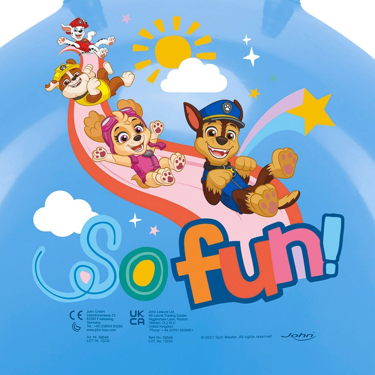 Bola Saltitante The Paw Patrol Azul (10 Unidades) - EcoNest