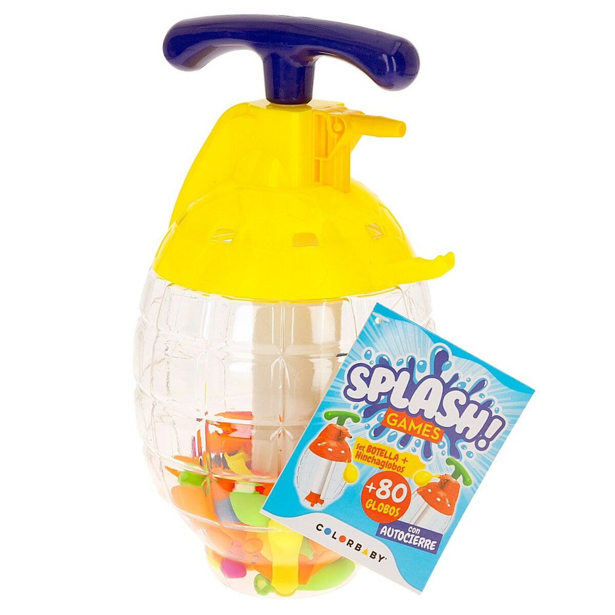 Globos de Água com Bomba Colorbaby Splash Fecho Automático 6 Unidades - EcoNest