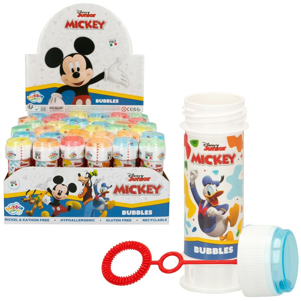 Frasco para bolas de sabão Mickey Mouse 60 ml 3,8 x 11,5 x 3,8 cm (216 Unidades) - EcoNest