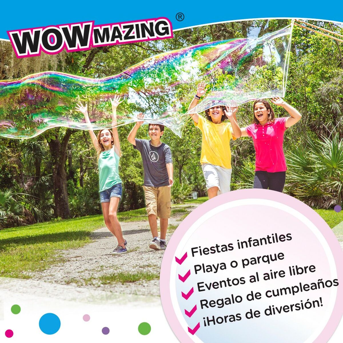 Jogo de Bolas de Sabão WOWmazing 41 cm (20 Unidades) - EcoNest