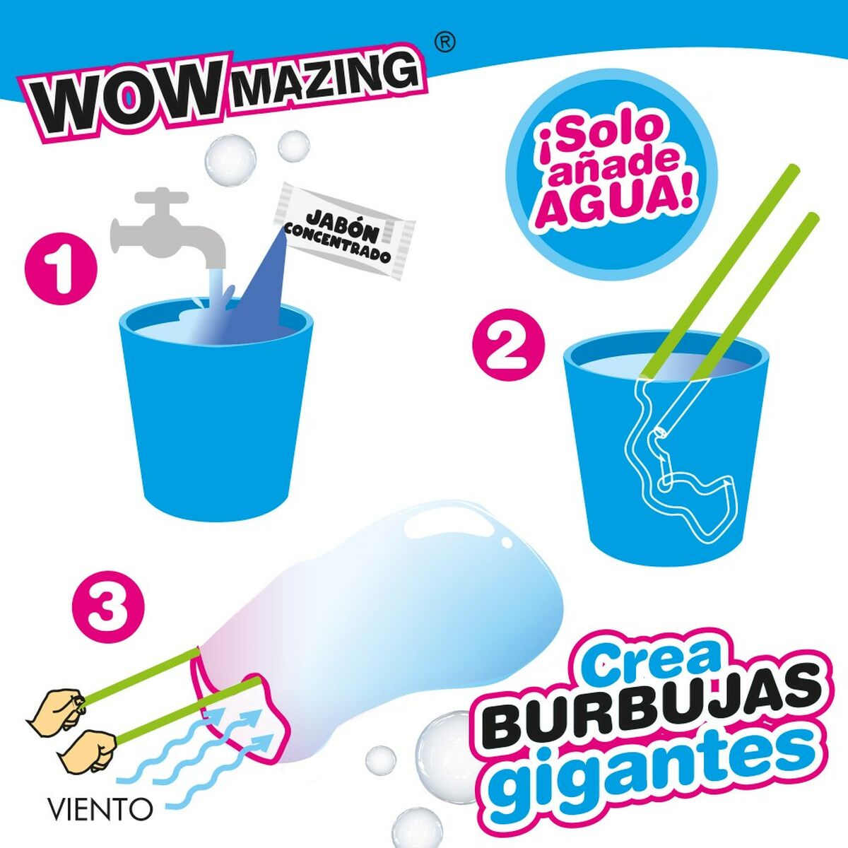 Jogo de Bolas de Sabão WOWmazing 41 cm (20 Unidades) - EcoNest