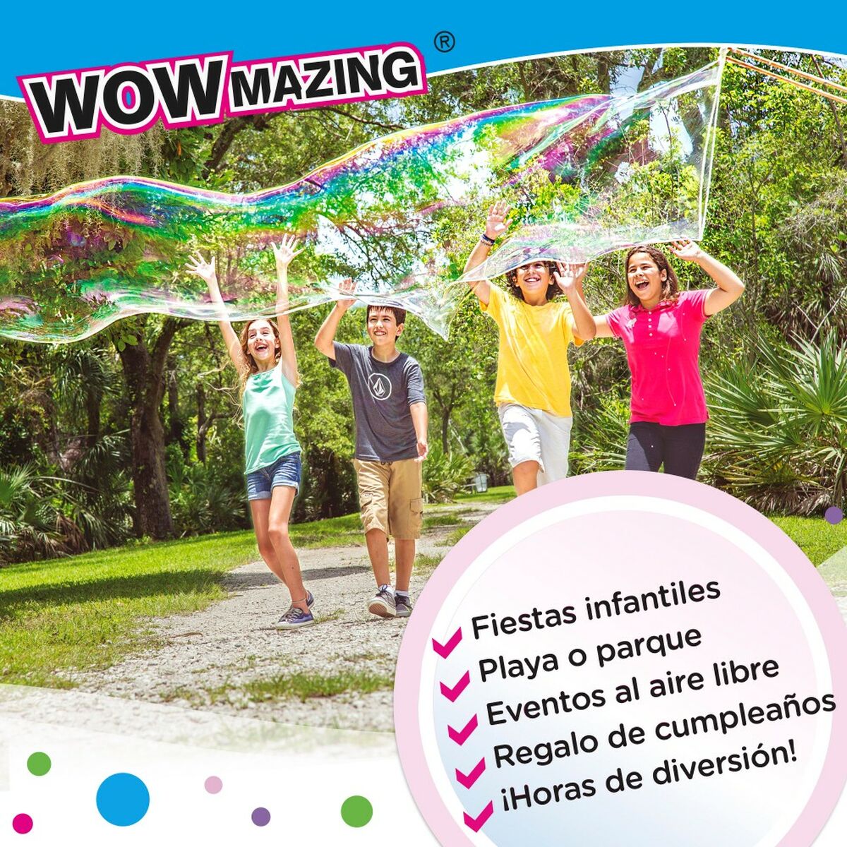 Jogo de Bolas de Sabão WOWmazing 41 cm (24 Unidades) - EcoNest