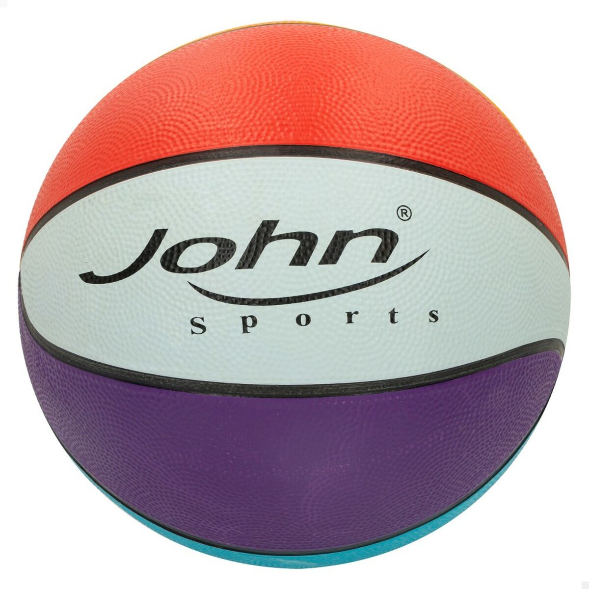 Bola de Basquetebol John Sports Rainbow 7 Ø 24 cm 12 Unidades - EcoNest