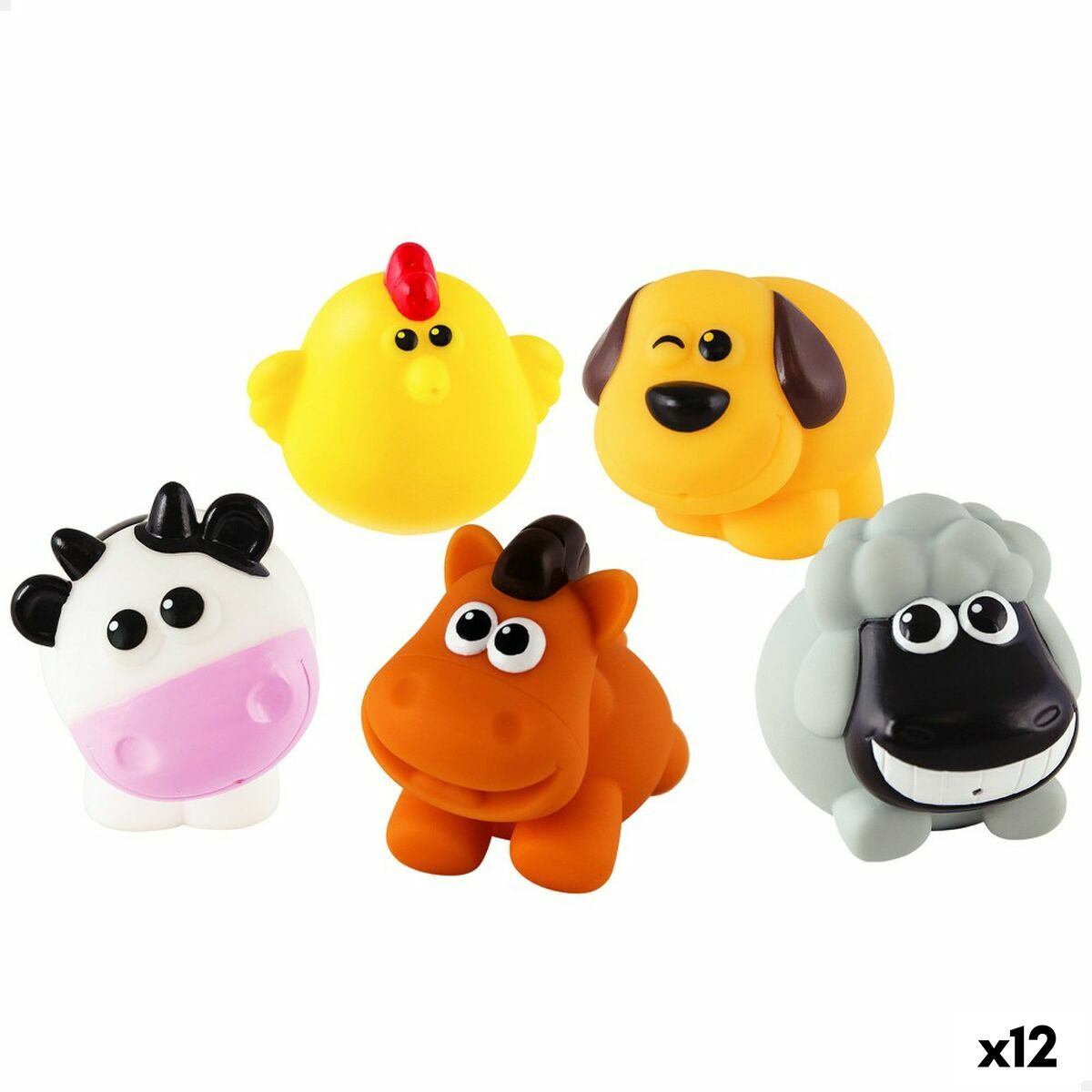 Conjunto Animais de Quinta Winfun 7 x 6,5 x 4 cm (12 Unidades) - EcoNest